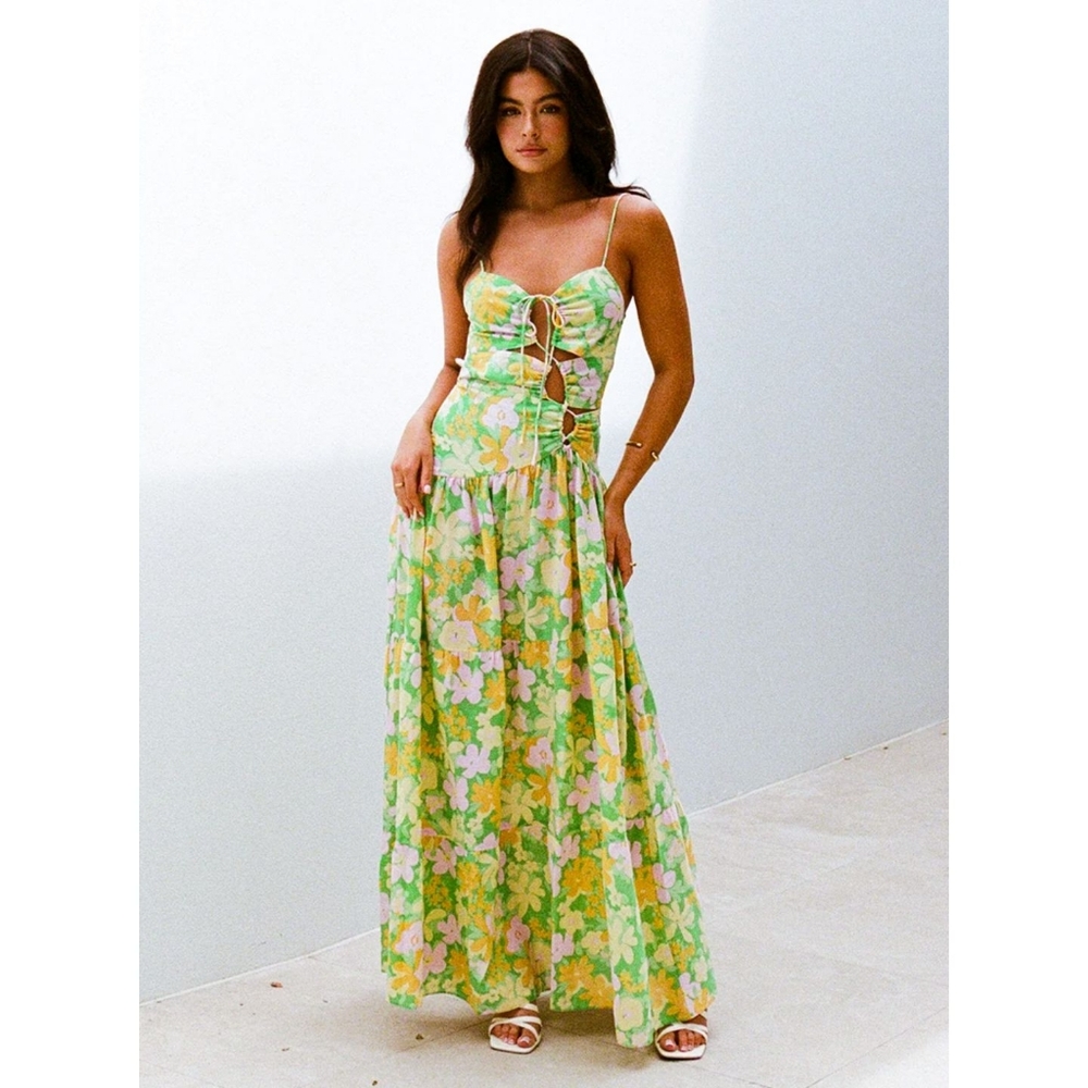 Sabo Skirt Floral Maxi Dress